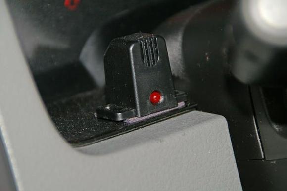 Close up of proximity alert programer &amp; P.A. system mic.