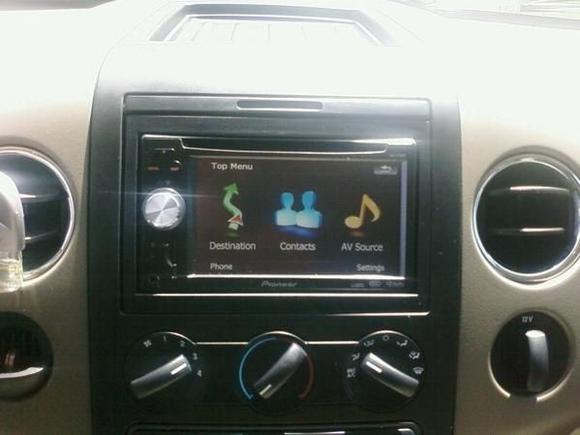 my new Pionner AVIC-F700BT Navigation system