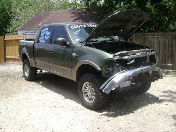 6/10/09
A girl pulled out in front of me and I T boned her bent the fram and all