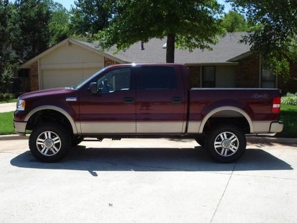 After 4" Rancho suspension lift, 33" Pro Comp Extreme All Terrain tires, K&amp;N Cold Air Intake, MagnaFlow Exhaust, and Edge Evolution.