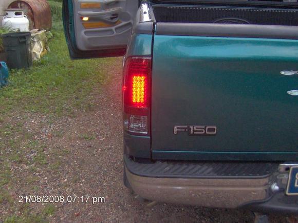 there just the parking lights brakes unapplied