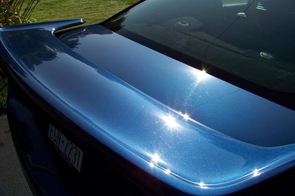 Rear Deck Before. Again, a good looking car that needed some attention to make it great looking.