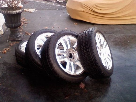 took off, cleaned &amp; stored my 22"s for the winter.