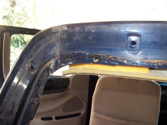 Cab with everything removed (pre cleaning)