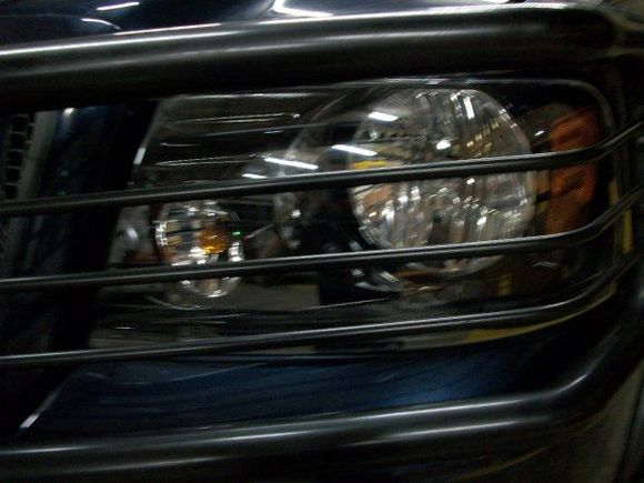 Painted head lights black