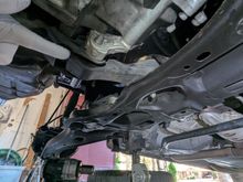 Rear transmission mount/torque strut. Gotta come out