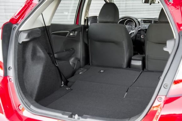 2015 Honda Fit, back seats lie flat