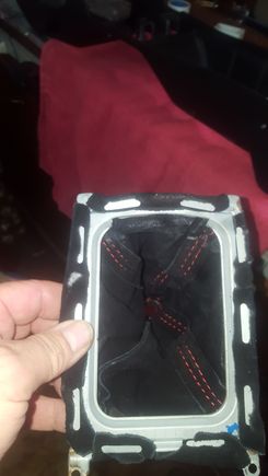 Old suede shift boot removed