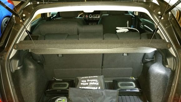 Cargo cover and relocated subs
