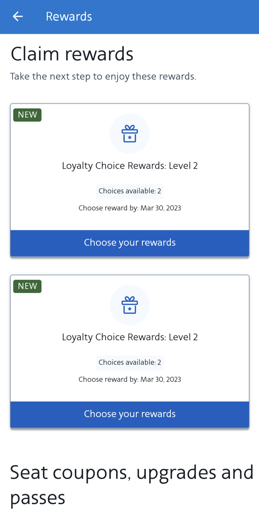 Loyalty Point Rewards program, formerly Loyalty Choice 2021 on
