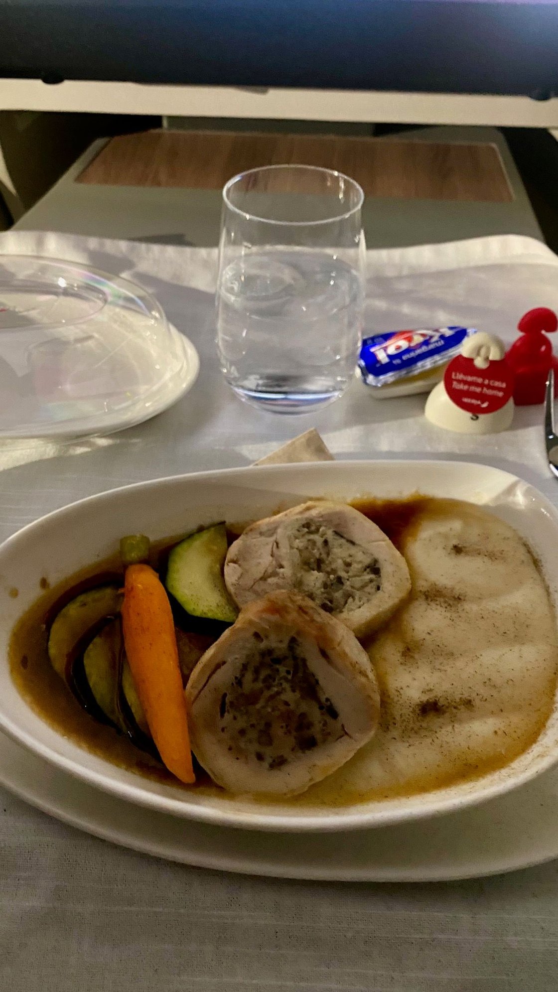 Dinner Main - Chicken stuffed with truffle and mushroom cooked in its own juices