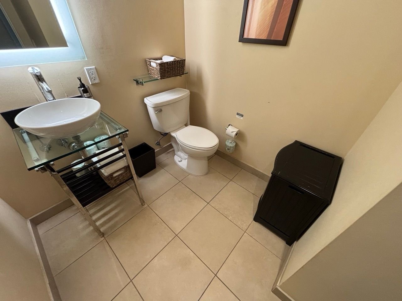 Half bath in the common areas.