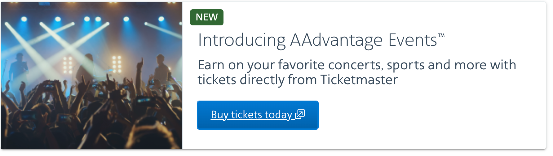 New AAdvantage Events (Ticketmaster purchases now get LPs) FlyerTalk