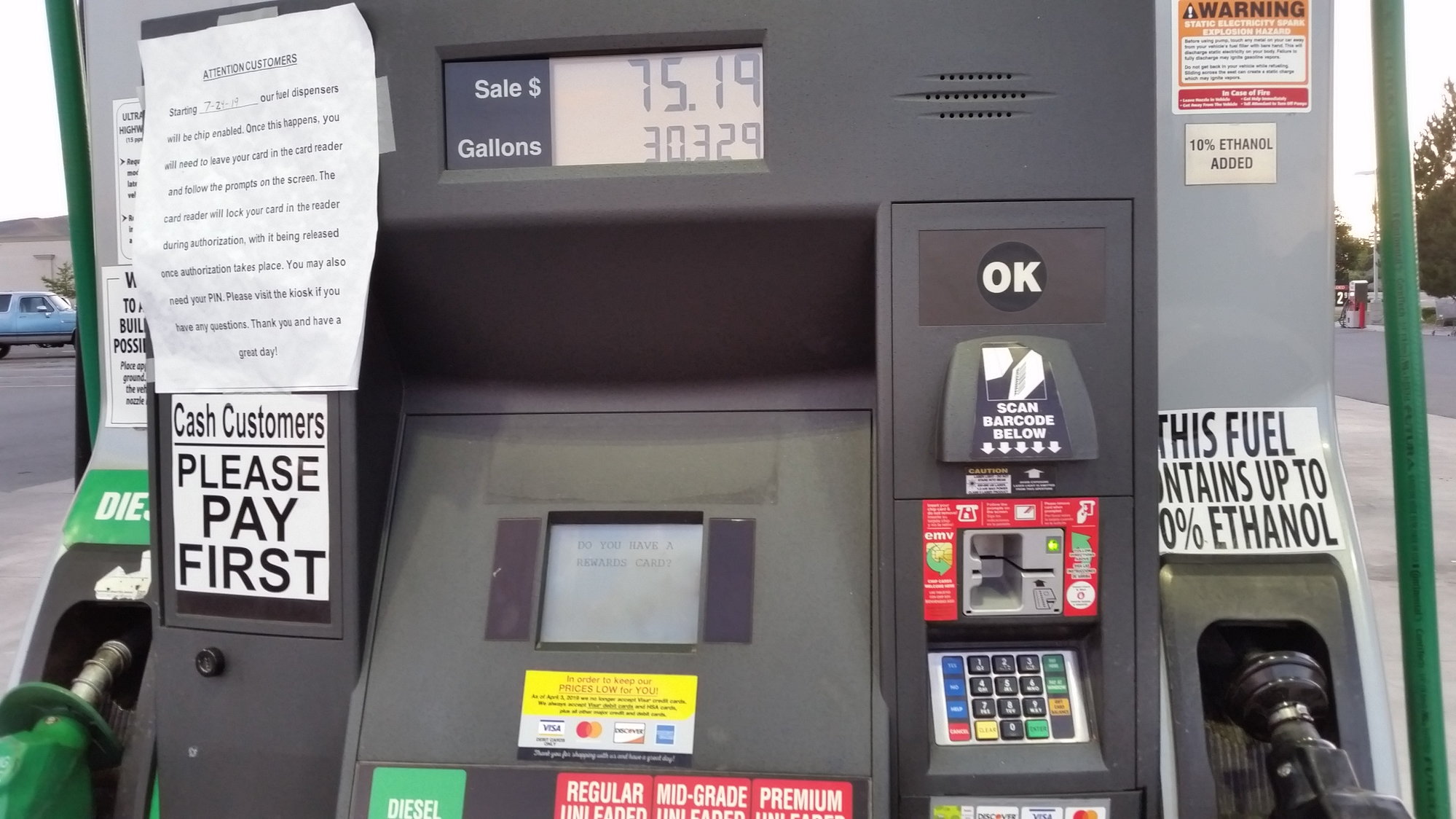 Emv card reader for gas pump - apluslana