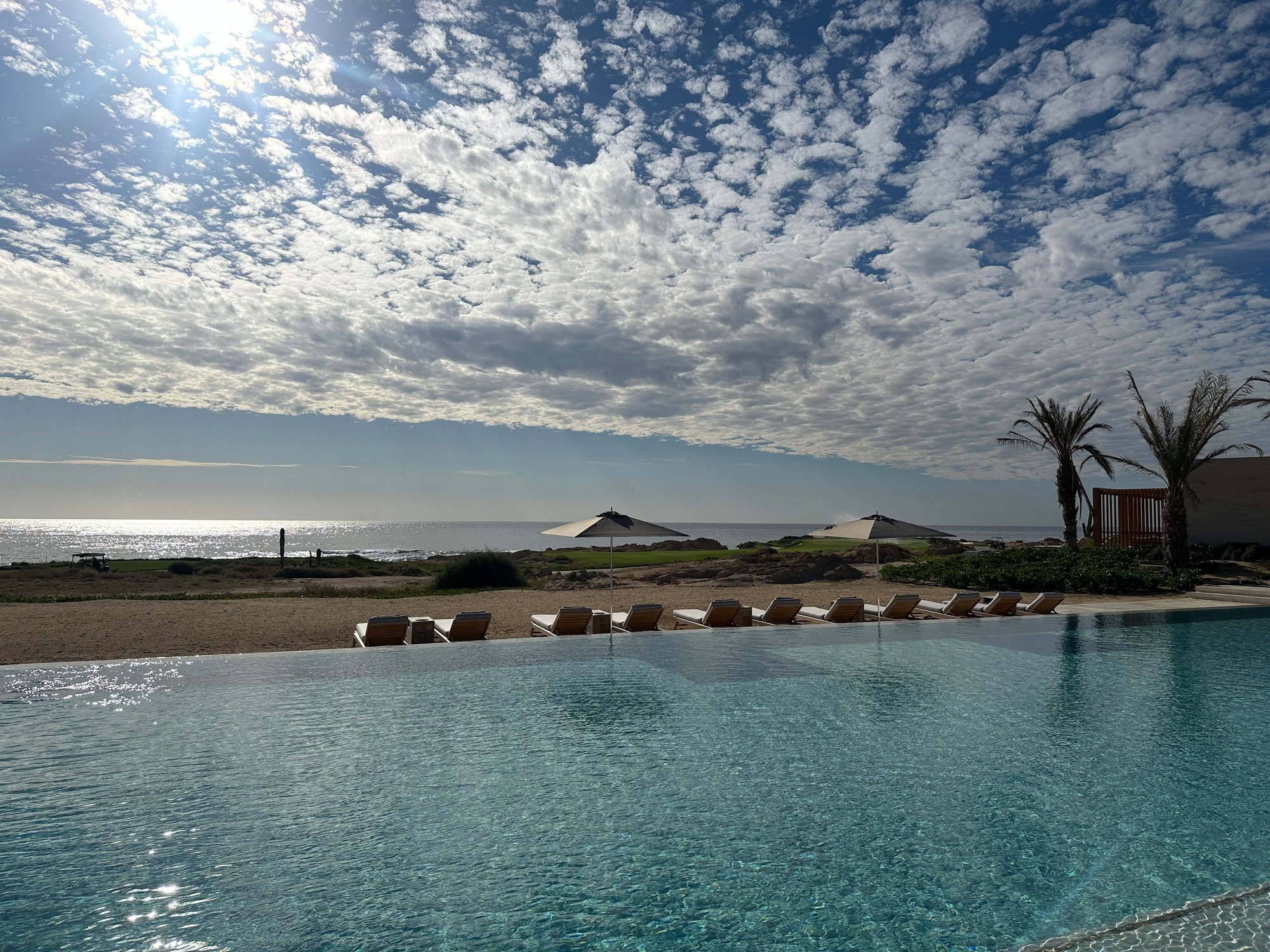 View from adults-only pool