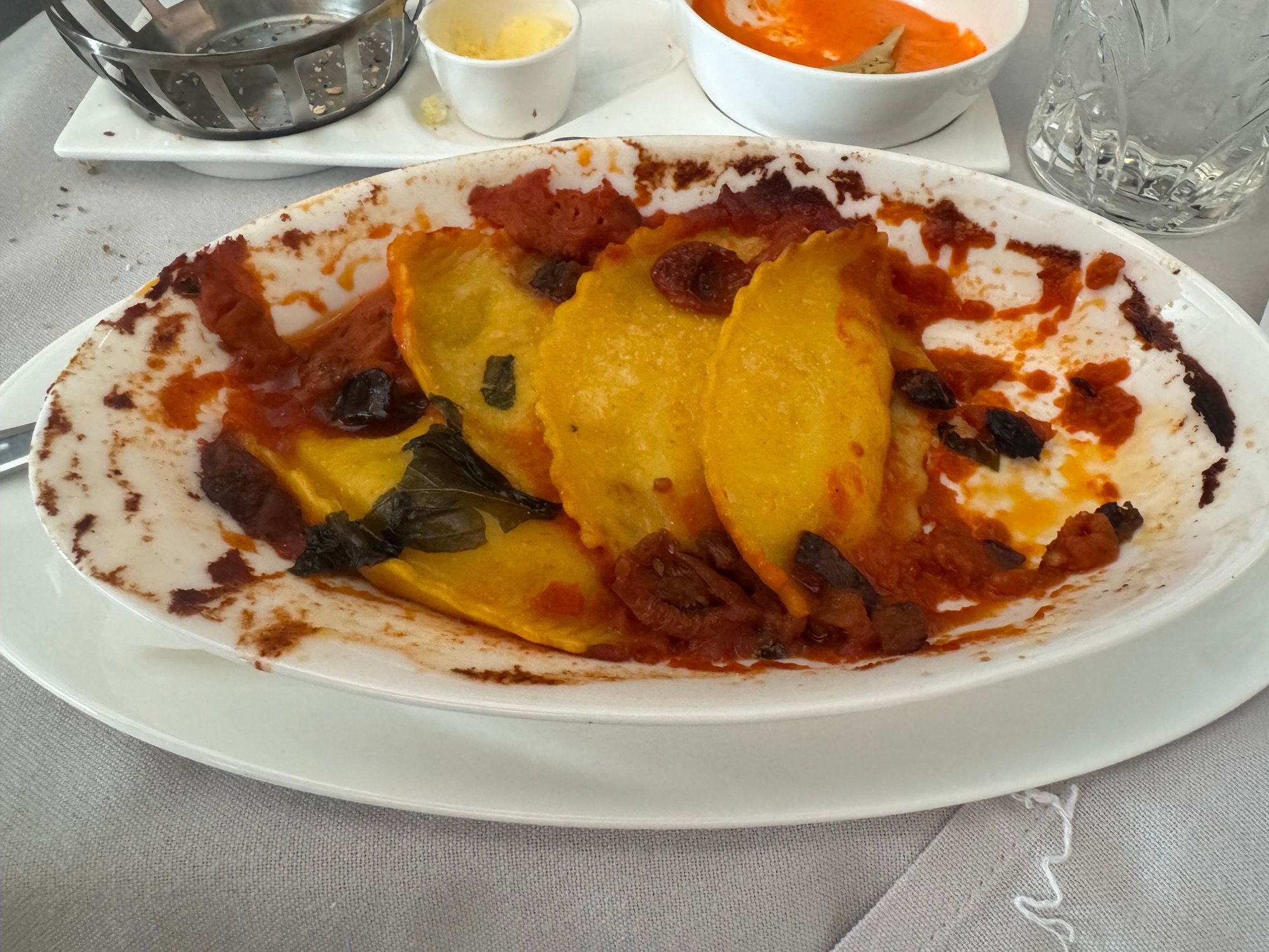 I�m told the pasta was nice.