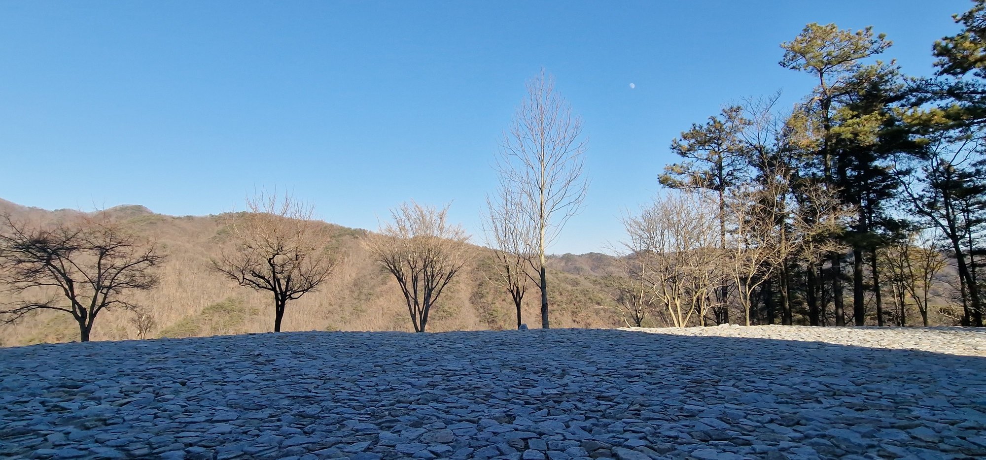 View into the hills from the cafe