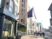 Hotel entrance:
A warm welcome to all persons of all identities and canine companions