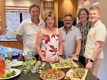Two butter boards and some smoked salmon to start off dinner