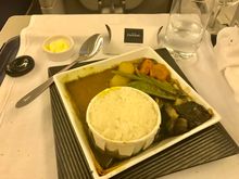 London-Tokyo, first meal main course