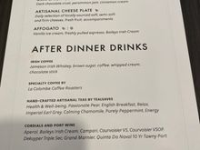 Desert Menu