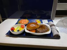 Hawaiian Style Burger with Gravy. 