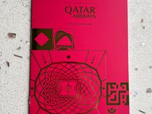 Cover of menu.  A380.  