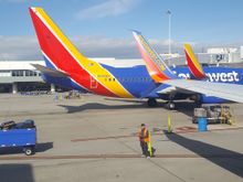 At the gate following arrival into OAK