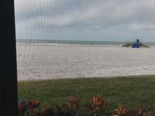 View from our beach place. Oh and internet is very fast beca