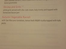 Main Course Selections
