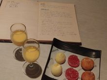 The eggnog was the Chef's mother's recipe. They even brought out a copy of her original recipe in a book to show us. It was really impressive and heartfelt. 
