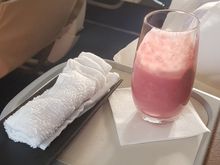 Smoothie for breakfast on HKG-MNL