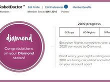 It appears that I don't have to work as hard to attain 2020 Diamond status as I had initially thought.  :D