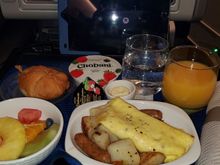 Arrival meal - Hearty breakfast for dinner (India Time)