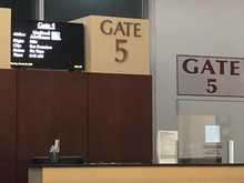 Then to Gate 5 for the first of two connections.

