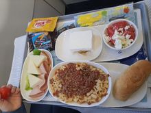 Kids meal, the alphabet pasta with minced meat and the rest, always a hit!
