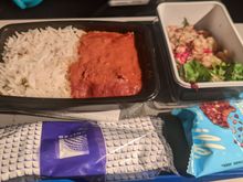 Ewr-fco in January, butter chicken 10/10