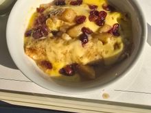 Apple Cranberry Crepes - not as heavy as you would think as there is tons of apple filling, good if you're in the mood for it