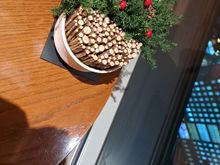 Small display on each table on 37th floor executive lounge at Conrad tokyo