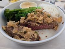Miso Crusted Beef Filet - it was very grainy and melted in your mouth in an unappetizing way.