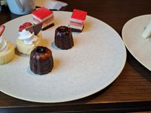 Selection of small cakes for afternoon tea also( very good)