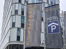 Exterior shot of the hotel from the other side.