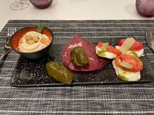 Cold appetizers from the buffet