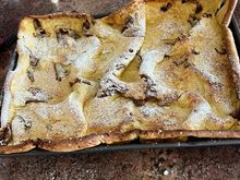 Cinnamon Apple Dutch Baby. Got a nice “puff” on it!