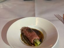 Amuse bouche - seared beef