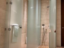 View of showers from the jacuzzi