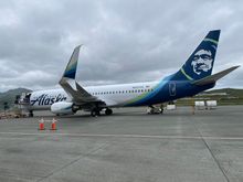 Our plane upon arrival. 