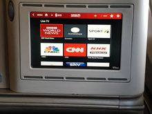 Live TV selection onboard TK Airbus 330-300