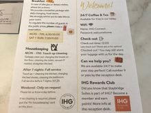 Hotel's info sheet