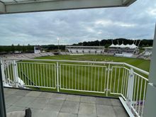 View from one of the two balconies of the ground, pretty great view and nice to get a free ticket